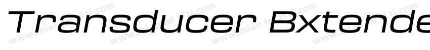 Transducer BxtendedRegular字体转换